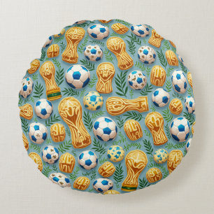 WorldCup Round Pillow