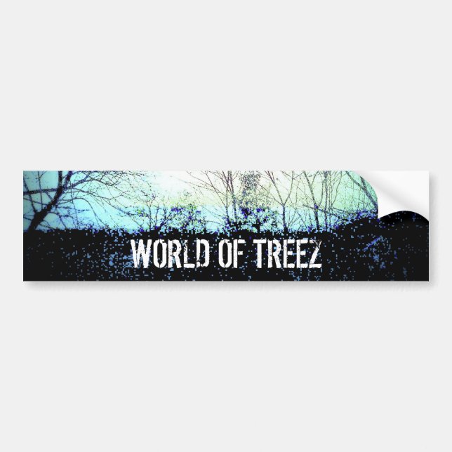 worldoftreez bumper sticker (Front)