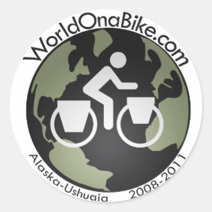 WorldOnaBike.com Logo autocollant