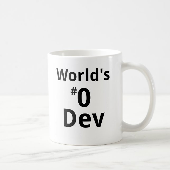 World's #0 Dev Mug Dual-sided (Right)