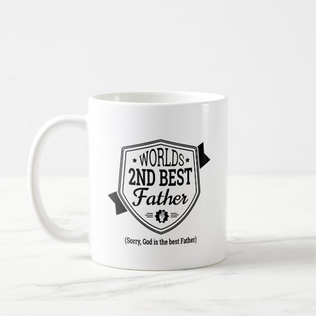 World's 2nd Best Father Coffee Mug (Left)