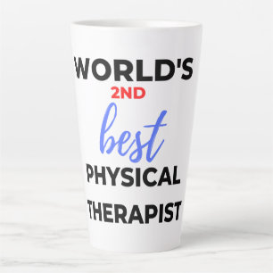 World's 2nd Best Physical Therapist 2 Latte Mug