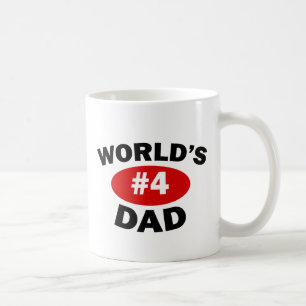 World's #4 Dad Coffee Mug