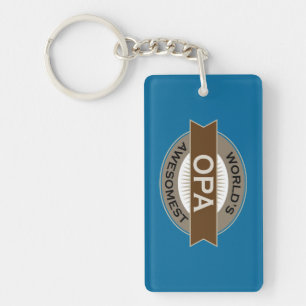 Worlds Awesomest Opa Keychain