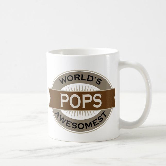 Worlds Awesomest Pops Coffee Mug (Right)