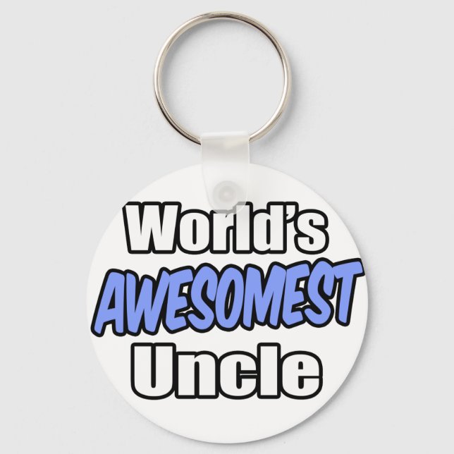 World's Awesomest Uncle Keychain (Front)