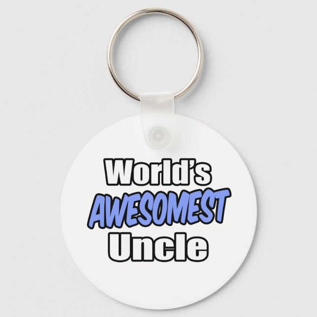 World's Awesomest Uncle Keychain (Front)