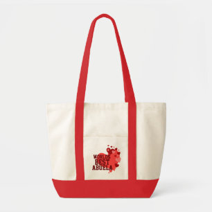 Worlds Best Abuela Personalized Tote Bag