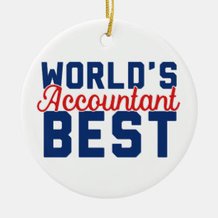 World's Best Accountant Ceramic Ornament