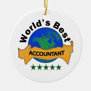 World's Best Accountant Ceramic Ornament