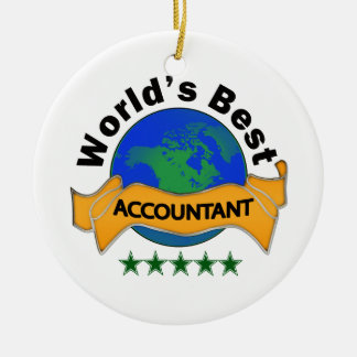 World's Best Accountant Ceramic Ornament