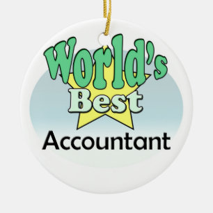 World's best Accountant Ceramic Ornament
