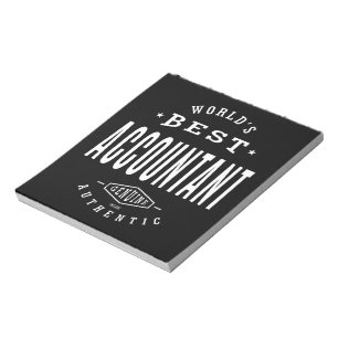 World's Best Accountant Notepad