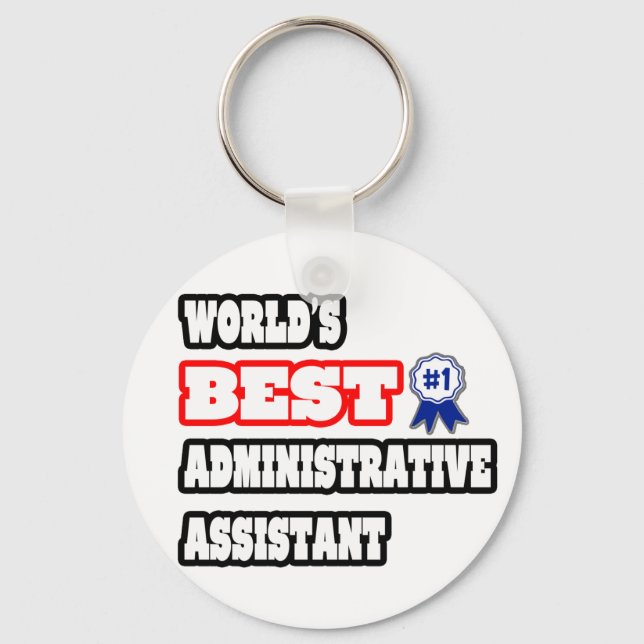 World's Best Administrative Assistant Keychain (Front)