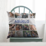 Worlds Best Aguelo | Photo Collage Throw Pillow<br><div class="desc">Unique grandkids 12 photo collage pillow makes the perfect gift for any grandparent,  featuring text that reads 'WORLDS BEST AGUELO'  and THE GRANDCHILDRENS NAMES. The editable font styles,  sizes and background colour can be changed by clicking on the customize further link after personalizing.</div>