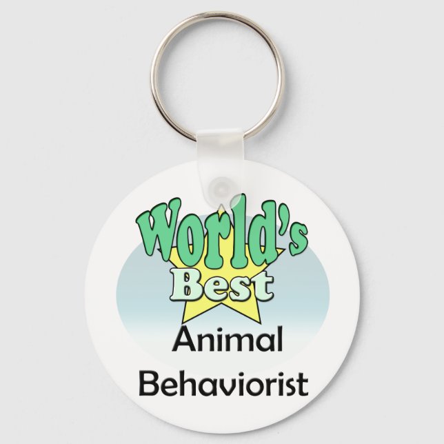 World's Best Animal Behaviorist Keychain (Front)