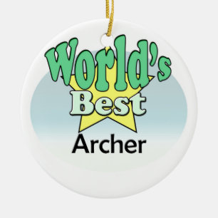 World's best Archer Ceramic Ornament