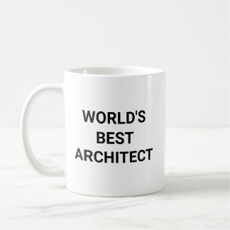 Worlds Best Architect Funny Career Coworker Gift Coffee Mug