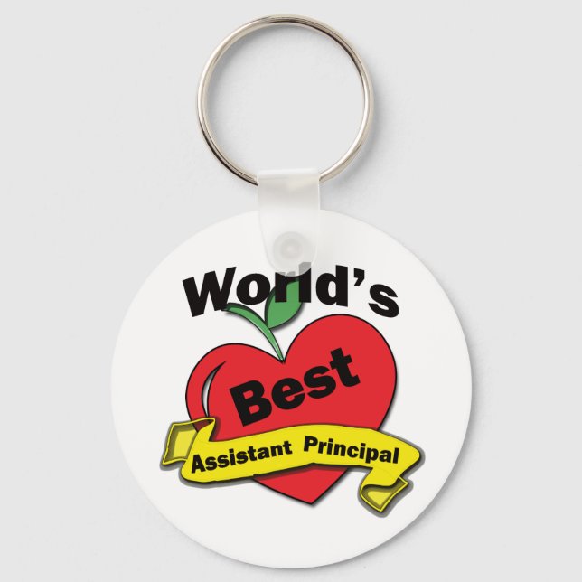 World's Best Assistant Principal Keychain (Front)