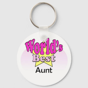 World's Best Aunt Keychain