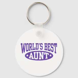 World's Best Aunt Keychain