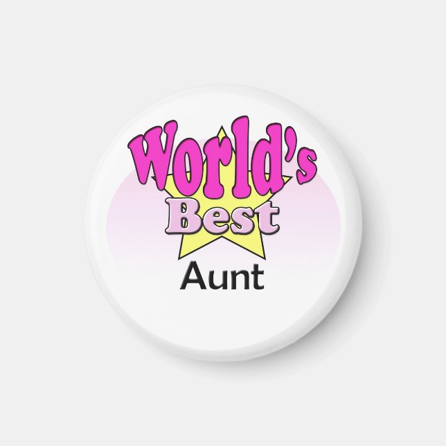 World's Best Aunt Magnet (Front)