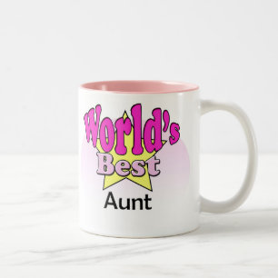 World's Best Aunt Two-Tone Coffee Mug