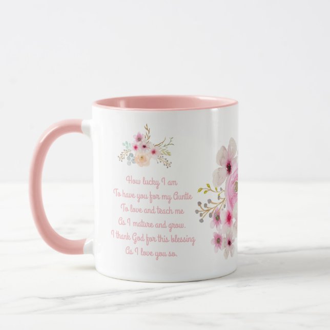 World's Best AUNTIE MUG POEM, Personalized (Left)
