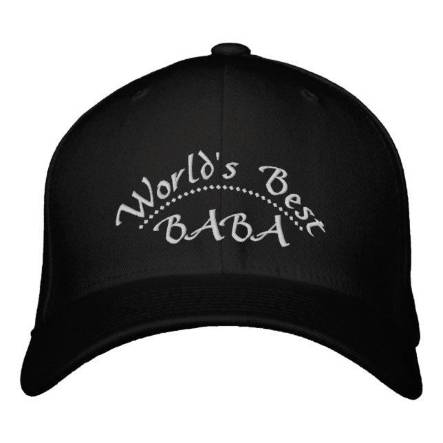 World's Best BABA Embroidered Hat (Front)