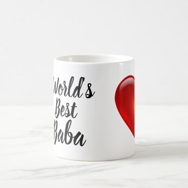 World's Best Baba Heart Mug (Center)