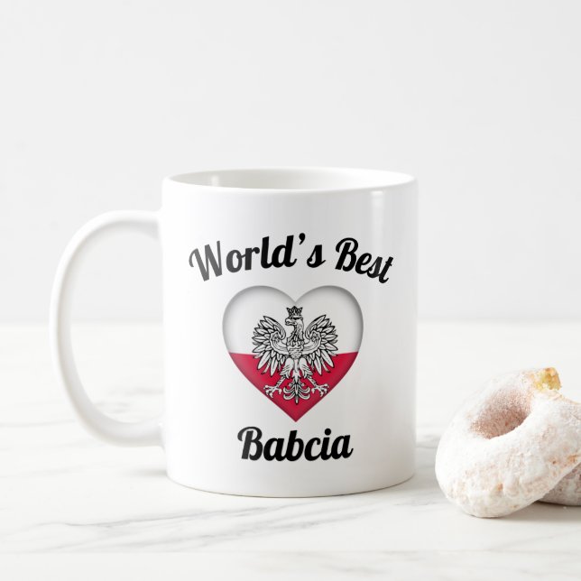 World's Best Babcia Coffee Mug (With Donut)