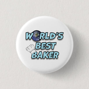 World's best Baker 1 Inch Round Button