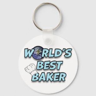 World's best Baker Keychain