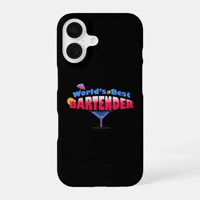 World's Best Bartender  iPhone 16 Case (Back)