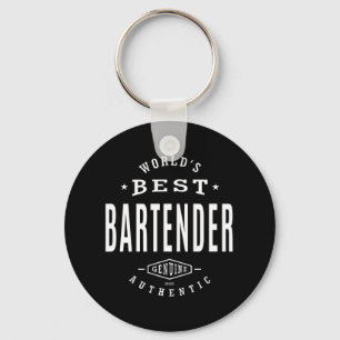 World's Best Bartender Keychain