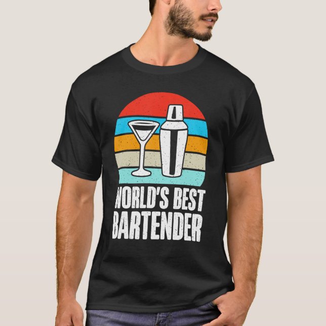 Worlds best Bartender T-Shirt (Front)