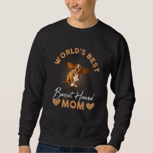 World's Best Basset Hound Mom Dog Mama Sweatshirt