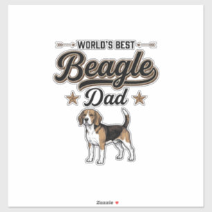 Worlds Best Beagle Dad Vintage Dog