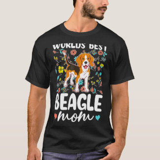Worlds Best Beagle Mom Dog T-Shirt