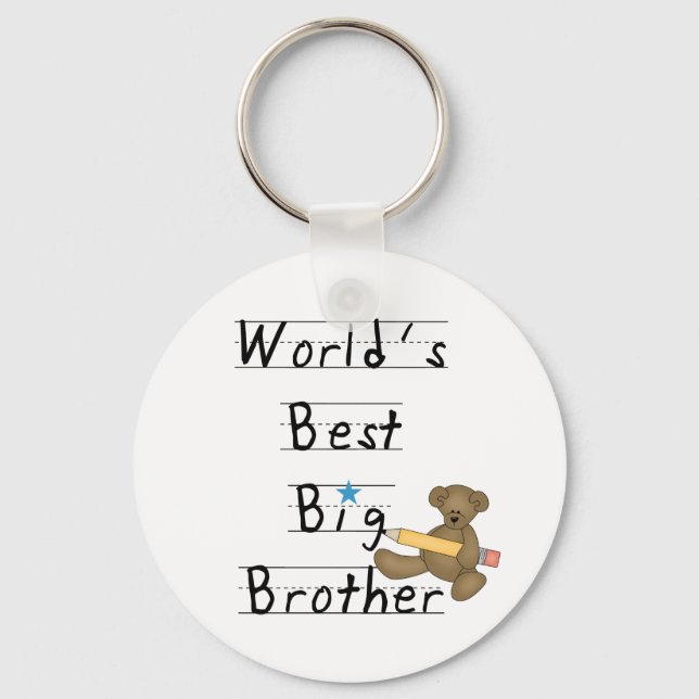 World's Best Big Brother Keychain (Front)
