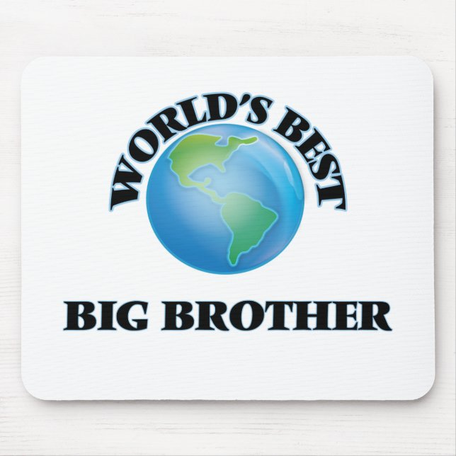 World's Best Big Brother Mouse Pad (Front)