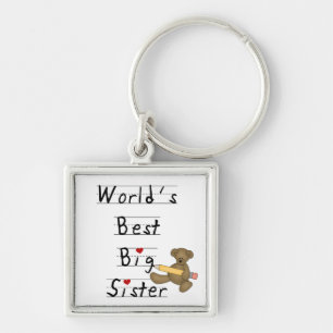 World's Best Big Sister Gifts Keychain