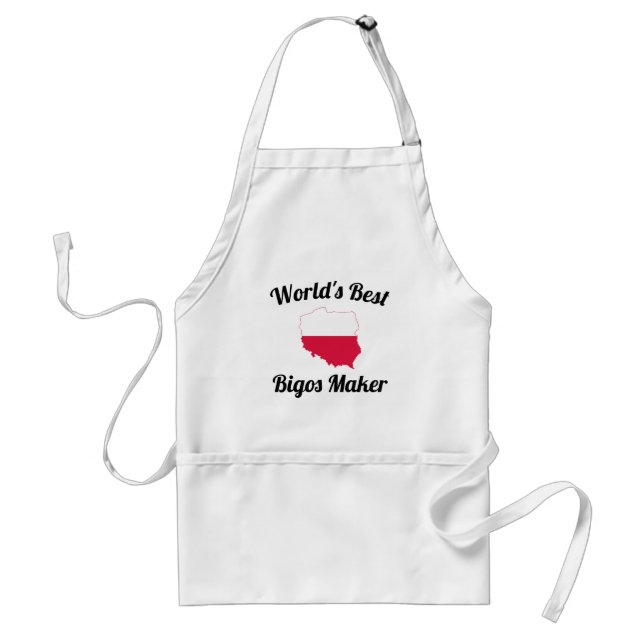 World's Best Bigos Maker Adult Apron (Front)
