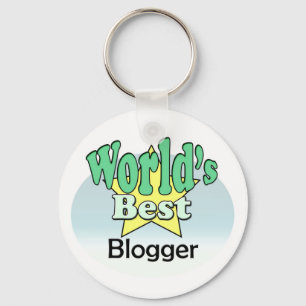 World's Best Blogger Keychain