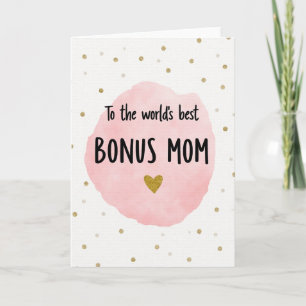 Worlds Best Bonus Mom Card