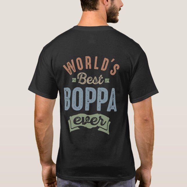 Worlds Best Boppa T-Shirt (Back)