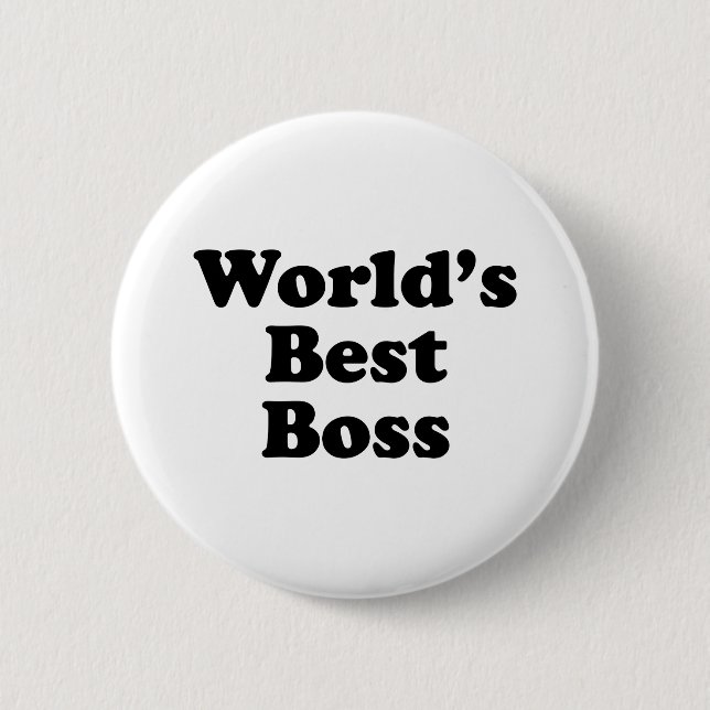 World's Best Boss 2 Inch Round Button (Front)