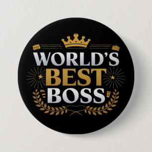 world's best boss 3 inch round button