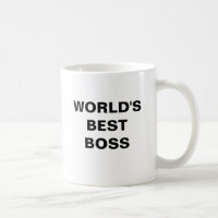 WORLD'S BEST BOSS Coffee Mug