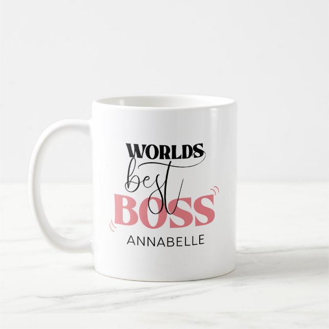 Worlds Best Boss Coffee Mug (Left)